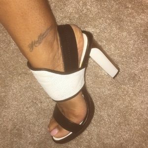 Bcbg black/white sandal